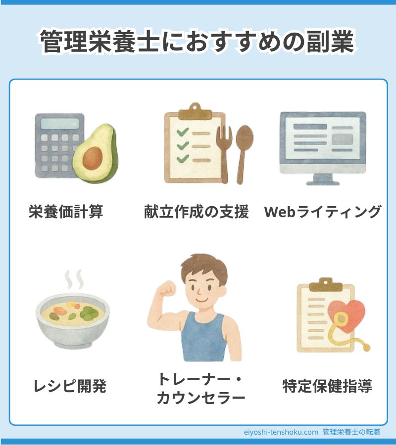 管理栄養士におすすめの副業