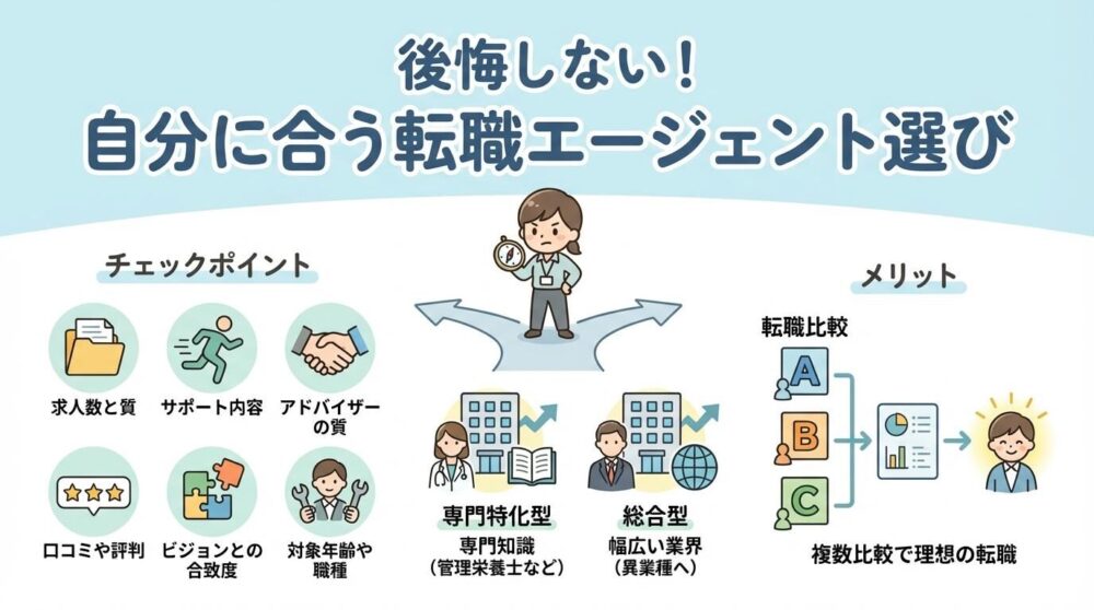 後悔しないために自分に合う転職エージェントを選ぼう