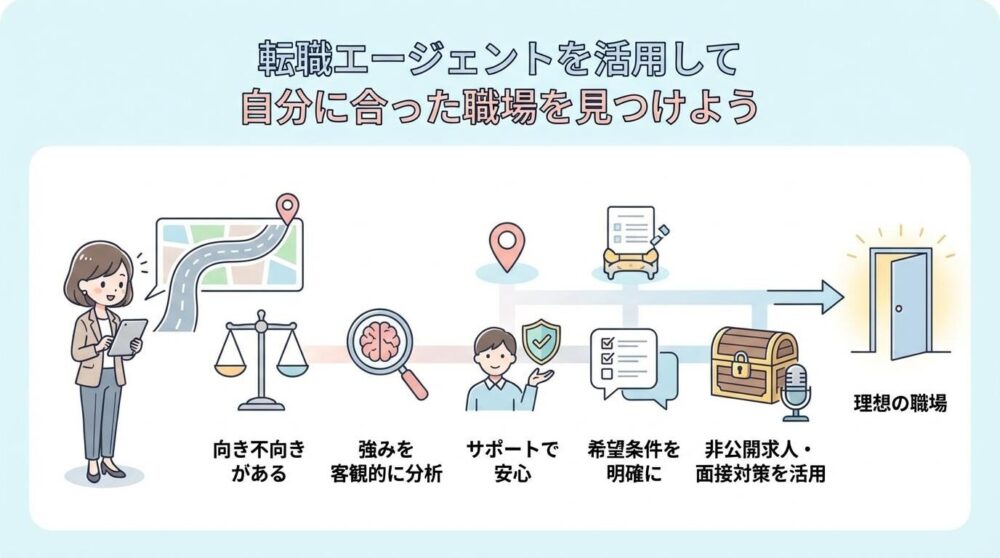 転職エージェントを活用して自分に合った職場を見つけよう